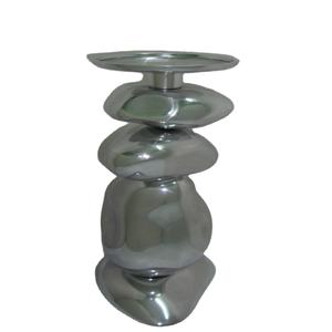 Bougeoirs en métal de qualité exclusive supérieure Bougeoirs Vase en aluminium polonais également disponible en nickel mat et nickel brut - Product Image 1