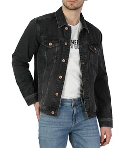 Chaqueta de Mezclilla de Trabajo Estilo Bomber con Capucha, Cierre y Botones Vintage, Estilo Japonés, 100% Algodón, Personalizable OEM - Product Image 2