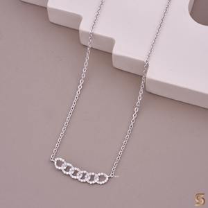 Collar con Barra de Diamante Cultivado en Laboratorio en Oro de 14K |   Delicado Collar Minimalista con Colgante de Cadena para Mujer |   Hermanos Satani - Product Image 3