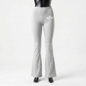 Custom Women's Mid Waist Breathable Quick Yoga Pants <b>Flare</b> <b>Leggings</b> Gym Workout Yoga <b>Flare</b> Pants - Product Image 1
