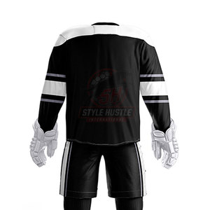 Uniforme de hockey sobre hielo cómodo y personalizado, en stock, 100% poliéster. - Product Image 6