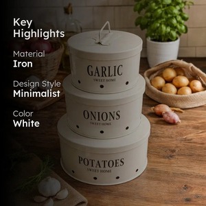 Stackable Cylinder Metal Kitchen <b>Canister</b> <b>Set</b> with Metal Lids Vintage Design Handcrafted Freshness Preservation for Food Storage - Product Image 5