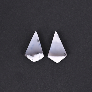 Ópalo Dendrítico Natural de 12.8 Quilates (Peso por Par) 19x12mm Forma de Cometa Gema Suelta - Product Image 4