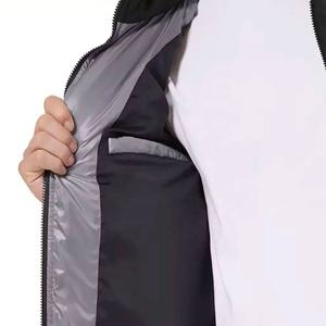 Vente en gros 2025 Doudounes d'hiver pour hommes Street Wear Design Hooded Stand Collar Zip Customizable OEM Label in Solid Colors - Product Image 5