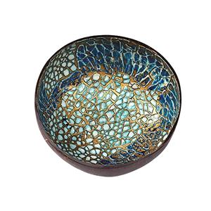 Juego de cuencos de coco de laca hechos a mano para ensalada, ecológico al por mayor de Vietnam, vajilla sostenible al por mayor - Product Image 2