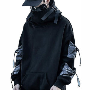 Sudadera con Capucha Urbana para Hombre, Estilo Techwear, Táctica, con Bolsillos Utilitarios, Sudadera con Capucha Extra Grande - Product Image 1