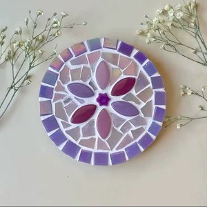 Juego de Posavasos de Mosaico Hechos a Mano TCE, Vajilla Decorativa Premium, Posavasos Resistentes al Calor para Hogar, Oficina, Regalo y Suministro al por Mayor - Product Image 3