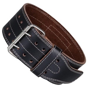 Ceinture de musculation en cuir à double boucle pour soulevé de terre, squat et powerlifting, disponible en 2026 couleurs différentes, idéale pour la salle de sport - Product Image 2