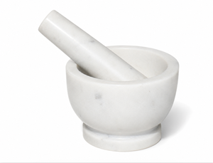 Newflourish - Juego de Mortero y Pilón de Mármol Blanco para Ajo, Apto para Lavavajillas, Ecológico y Duradero, en Oferta - Product Image 2