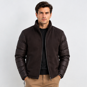 Veste à capuche pour homme en polyester/nylon noir coupe-vent respirante à séchage rapide, style streetwear, fermeture éclair sur le devant, col montant, coupe ajustée, taille standard - Product Image 2