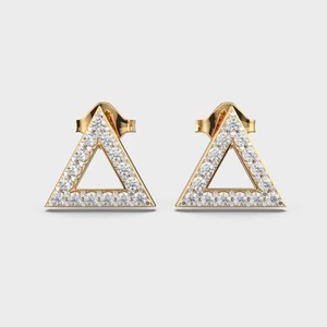 Pendientes Clásicos de Diamantes Redondos de Alta Demanda, Esenciales Atemporales para Cualquier Colección de Joyas, Disponibles en Cantidad al por Mayor - Product Image 1