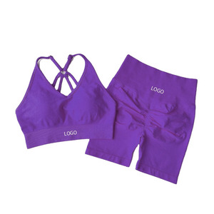 Novedades en Ropa Deportiva para Mujer, Conjunto de Yoga de Dos Piezas con Pantalones de Cintura Alta de Secado Rápido, Personalizable - Product Image 4