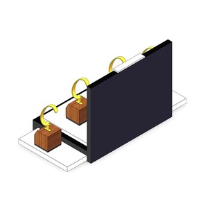 Expositor de Ropa Clásico Tipo Escalera para Mostrador, Fácil de Montar, para 4 Muestras - Product Image 5