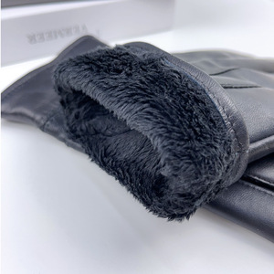 Gants de vélo en cuir véritable, chauds, longueur poignet, thermiques, non doublés, décontractés, pour le sport, l'été et l'hiver, usage quotidien - Product Image 4