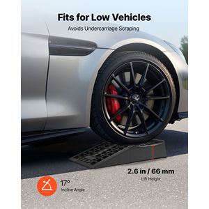 2 Rampas Portátiles de Perfil Bajo para Autos, con Capacidad de 20000 Libras y Altura de Elevación de 2.6, para BMW, para Mantenimiento en Garajes Domésticos - Product Image 2