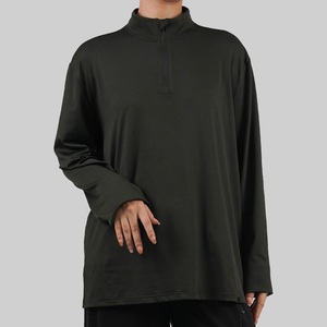 Best Selling Top Quality Mock Neck Blouse Modest T-Shirts Muslim Islamic Outerwear Modest Tees Shirts Breathable Activewear - Product Image 5
