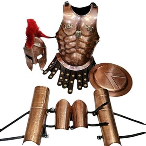 Armadura Espartana Medieval con Cuirras, Casco, Protectores de Piernas y Brazaletes, Traje Decorativo y Disfraz de Halloween - Product Image 1