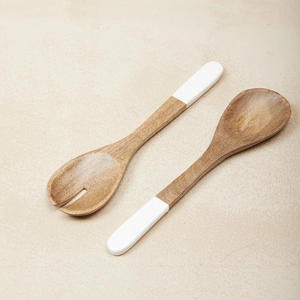Juego de cucharas de madera de mango duradero, encimera de cocina tallada, mesa de comedor, cuencos de almacenamiento de frutas para fiestas, disponibles a granel - Product Image 4