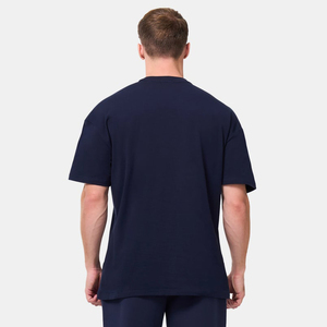 T-shirt de sport à manches longues haute visibilité en polyester/coton, coupe oversize, longueur longue, logo frontal, personnalisé, écologique pour homme - Product Image 2