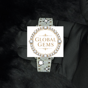 Iced Moissanite Watch | Luxury VVS Chronograph | Antique Business Sapphire Crystal | Pass Diamond <b>Tester</b> | Wholesale Approved - Product Image 1