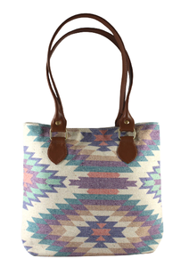 Bolso de mano de algodón tejido a mano con estampado Dhurry Kelim, diseño moderno, para mujer, uso diario. - Product Image 1