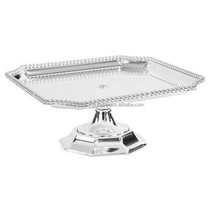 Support à gâteau portable en métal pour les pique-niques en plein air et les fêtes de jardin avec pieds pliables et finition résistante aux intempéries - Product Image 2