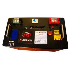 MuscleGrid <b>24V</b> 120AH Commercial Grade LiFePO4 Solar Inverter <b>Battery</b> 3000 Cycles 25.6 Actual Capacity Heavy Duty Home Energy - Product Image 2