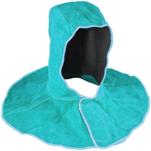 Casque de soudage en cuir de vachette pleine fleur de qualité supérieure, protection industrielle contre les étincelles et la chaleur, équipement de travail en cuir - Product Image 4