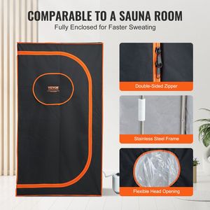 Kit Portatile per Sauna Personale da 1000W, Tenda Sauna a Vapore di Grandi Dimensioni per Spa Domestica, Terapia Rilassante e Disintossicante per il Corpo - Product Image 6