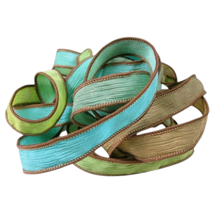 Cinta de Seda 100% Pura, Color Pastel Multicolor, Suave, Decorativa, para Prendas, Manualidades, Envoltura de Regalos, Venta al Por Mayor - Product Image 2