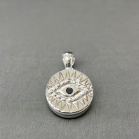 Argent 925 Petit Pendentif Evil Eye Design Usine de Bijoux en Gros en Thaïlande