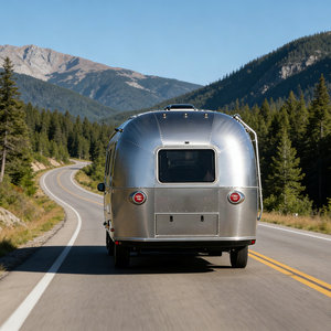 Autocaravana Personalizable de Acero Inoxidable, Remolque para Campamento, Caravana Móvil de Viaje con Cocina, Baño y Espacio para Dormir - Product Image 3