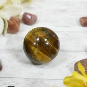 High-Polished Natural Yellow Tiger Eye <b>Crystal</b> Ball Handmade Star Quality Quartz Gemstone Semi-Precious Stone Dynamic <b>Crystal</b> - Product Image 1