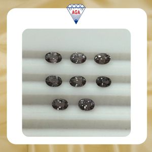 พลอยสปิเนลสีเทาธรรมชาติทรงรีขนาด 6x4 มม. คุณภาพสูงจากแทนซาเนีย สะอาดภายใน ไม่ผ่านการปรับแต่ง ขายส่ง - Product Image 2