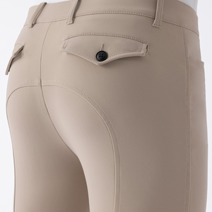 Pantalones de Montar a Caballo Unisex de Alta Calidad, Nuevo Estilo, Cintura Media, Asiento Completo con Agarre de Silicona, Botones, Poliéster/Nailon Ecológico - Product Image 4