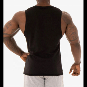 Wholesale Customize Workout Active Tank Top Gym Men Fitness <b>Running</b> Vest Training Jogging Wear Spandex/Polyester Solid - Product Image 5