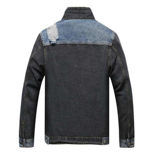 Chaqueta de Mezclilla Azul Vintage para Hombre, Estilo Clásico, Primavera y Otoño, Nueva Chaqueta Casual de Algodón Elástico, Ropa de Marca Masculina - Product Image 2