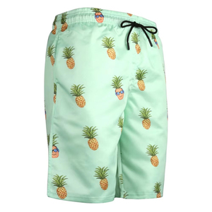 Shorts de bain décontractés pour hommes 100 % coton, extensibles, respirants, séchage rapide, non tissés, pour la plage, vente en gros, OEM - Product Image 3