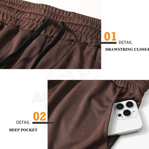 Shorts de course souples et extensibles à taille élastique pour usage quotidien, haute qualité, design élégant et personnalisé - Product Image 4