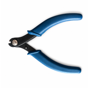 Pince en acier à poignée bleue pour la fabrication de bijoux, outils de placage pour coupe baguette conique - Product Image 1