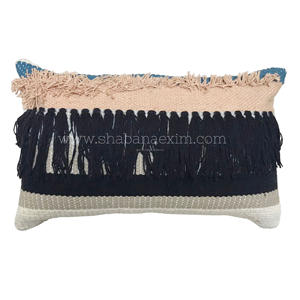 Nueva funda de cojín al aire libre funda de cojín de algodón ecológica tela Jacquard funda de cojín de sofá plegable - Product Image 1