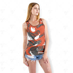 Custom Logo Men's Polyester/Cotton Gym <b>Vest</b> Sports Fitness Singlet Workout Muscle <b>Bodybuilding</b> Print Breathable Quick-Dry - Product Image 2