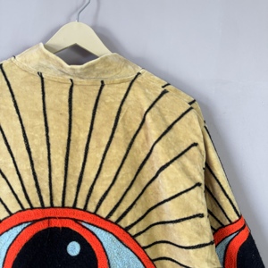 Evil Eye Embroidery Suzani <b>Jacket</b> - <b>Velvet</b> Bomber <b>Jacket</b>, Festival, Bohemian, Statement, Art to wear - Product Image 2
