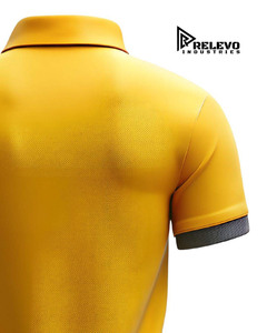 Camiseta de Cuello Redondo Amarilla para Hombre de Relevo Industries, Manga Corta, Corte Holgado, 100% Algodón, Transpirable y Antipilling, Ropa Casual - Product Image 5