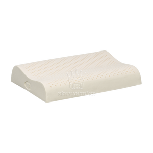 Oreillers de lit écologiques Queen en latex ondulé polyester/coton 200TC antistatiques anti-acariens soutien du cou toutes saisons OEM - Product Image 1