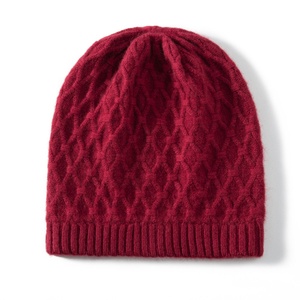 Gorros de lana de lujo para hombre y mujer, gorros de invierno personalizados al por mayor, gorros de punto de color caramelo. - Product Image 1
