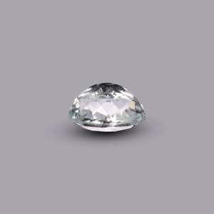 Sky Blue Aquamarine 4.45 Carat Oval Cabochon Faceted Loose Gemstone for Fine Jewelry - Product Image 3