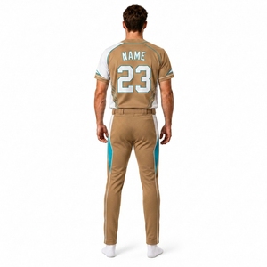 Uniforme de Béisbol Personalizado para Hombre, Conjunto de Camiseta y Pantalones, Sublimación con Botones, Ropa Deportiva de Alto Rendimiento, Fabricante OEM, Marca Privada - Product Image 2