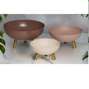Brass Metal Fruit Bowl With Stand Hot Selling Home Dining <b>Table</b> <b>Top</b> Decoration Custom Shape Hot <b>Sale</b> Product - Product Image 5