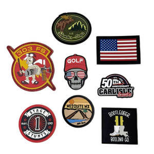 Hot Selling Embroidered Patch Personalized Logo Fabric <b>Badge</b> for Clothing Jackets Bags Hats Shoes Wholesale OEM Factory - Product Image 2